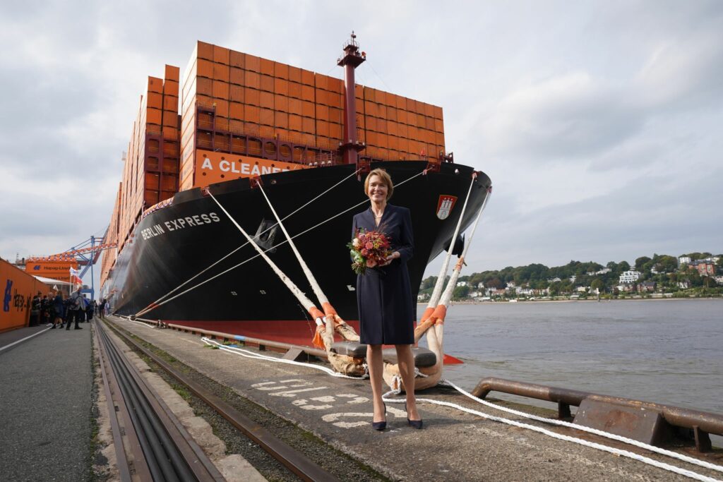 Hapag-Lloyd-Flaggschiff «Berlin Express» in Hamburg getauft